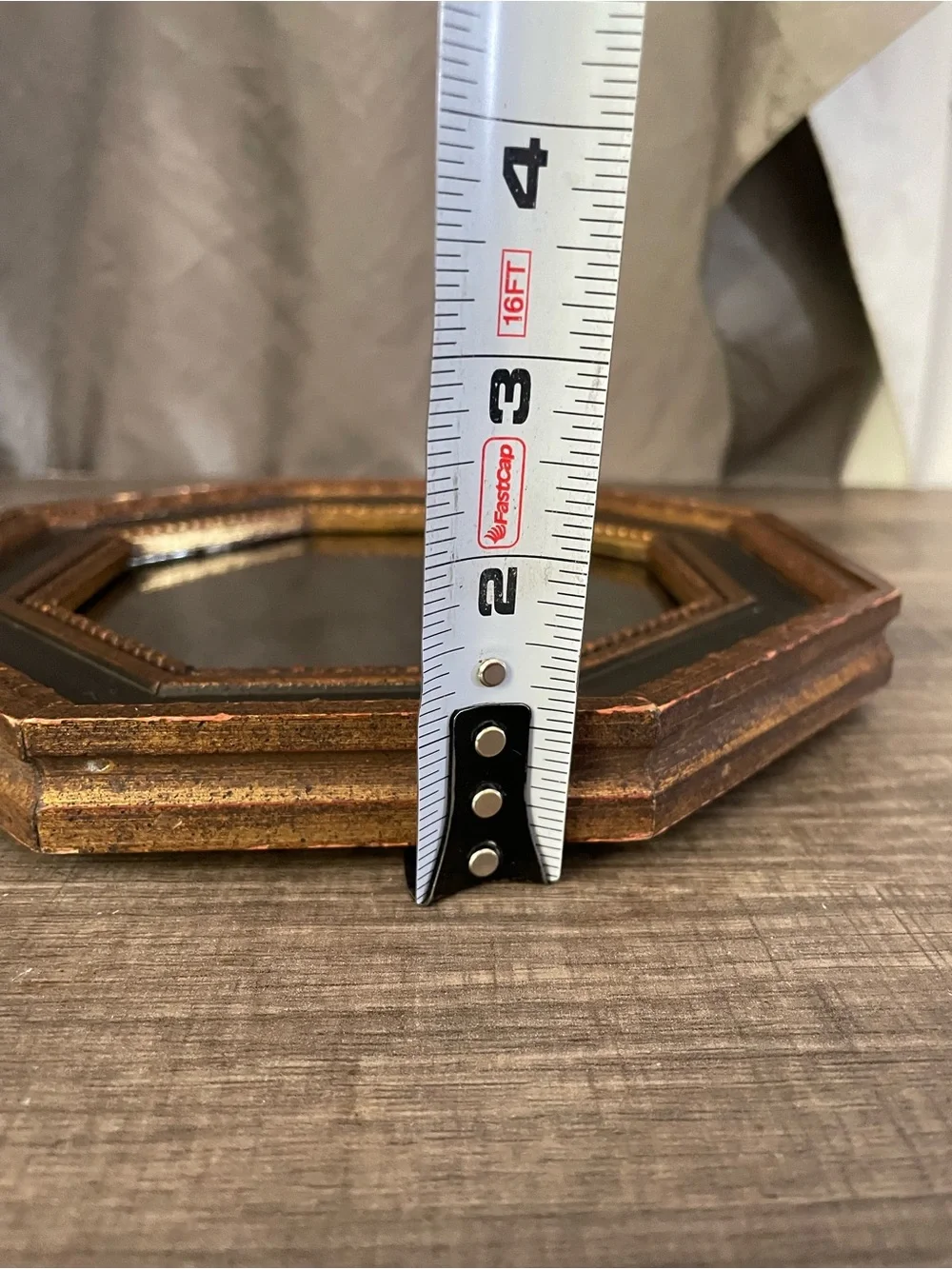 Vintage Octagonal Decretive Mirror - Catalda Fine Arts - Black and Gold